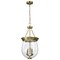 Nuvo Boliver 3-Light Pendant 11 in. Vintage Brass Clear Seeded Glass 60/7801 - alternate 1